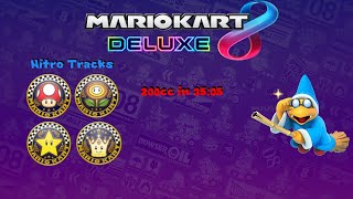 Mario Kart 8 Deluxe - All Nitro Tracks (200cc) in 35:05