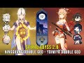 C5 Ningguang Double Geo and C0 Yoimiya Double Geo - Genshin Impact Abyss 2.8 - Floor 12 9 Stars