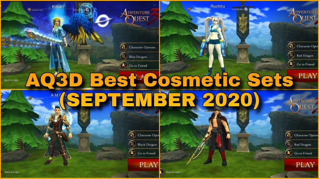 AQ3D Best Cosmetic Sets! (SEPTEMBER 2020) YouTube