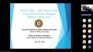 Byrne State Crisis Intervention Program (Byrne SCIP) Bidders Conference