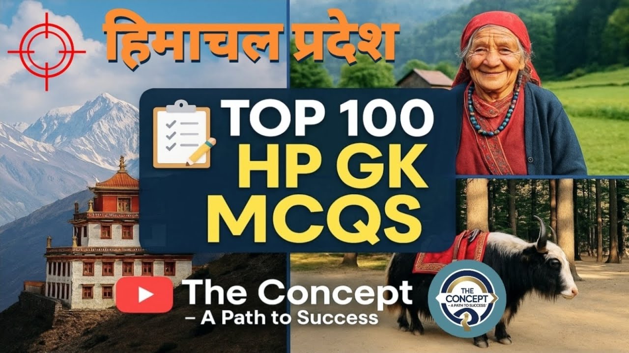 Most Important MCQs of HP GK || Top 100 MCQs of HP Gk Based on Latest Pattern 2025-26 || HPGK Series