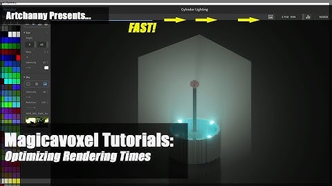 Magicavoxel Tutorials - Optimizing Render Times