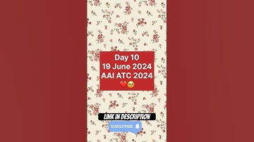Day 10 of preparing for AAI ATC 2024 #shorts #trending #atc #study #exam