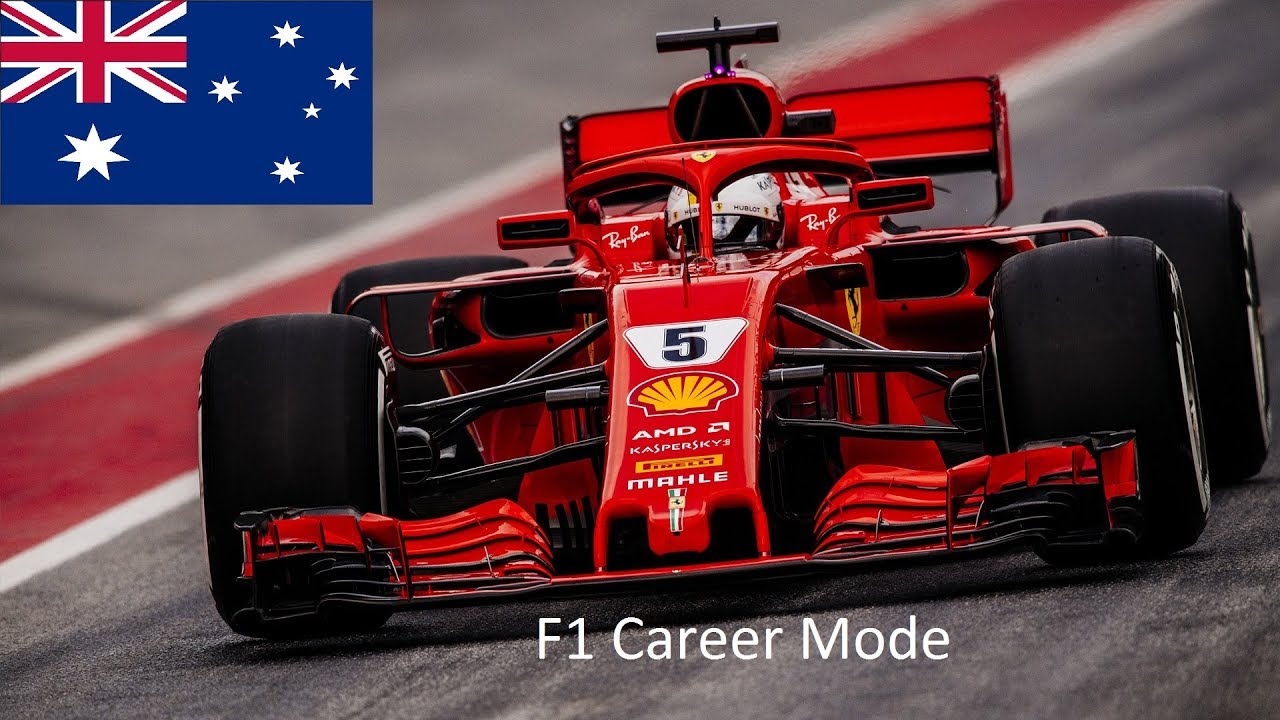 F1 2018 Career mode Scuderia Ferrari S2E01 Australian Grand Prix Kangarooland