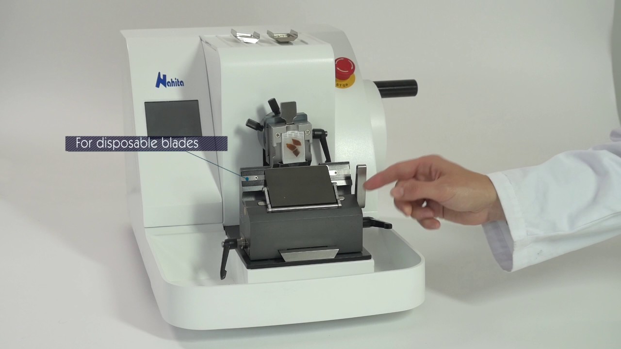 Rotary microtome semi-automatic
