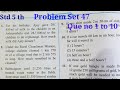 Problem set 47 class 5th maths