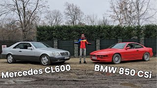 BMW 850 CSi și Mercedes CL600