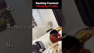 Ranking the funniest sleeping pranks 😂
