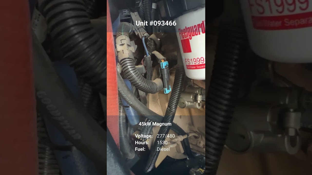 45kW Magnum Diesel Generator Load Bank Test | Unit 93466