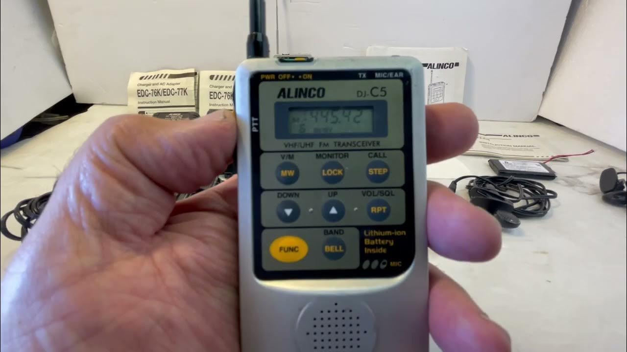 ALINCO DJC5 YouTube