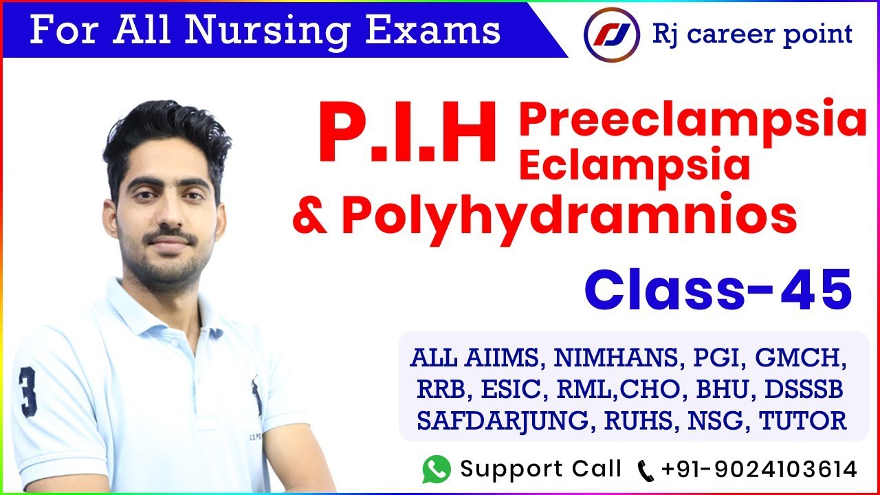 Preeclampsia | Eclampsia | Polyhydramnios | Nursing Online Class | By Rajesh Gora