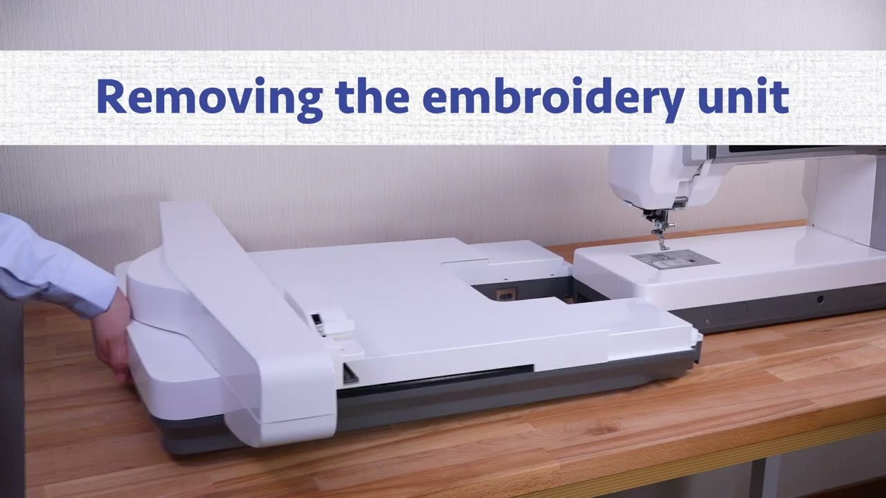 Attaching and Removing the Embroidery Unit on the Continental M17 YouTube
