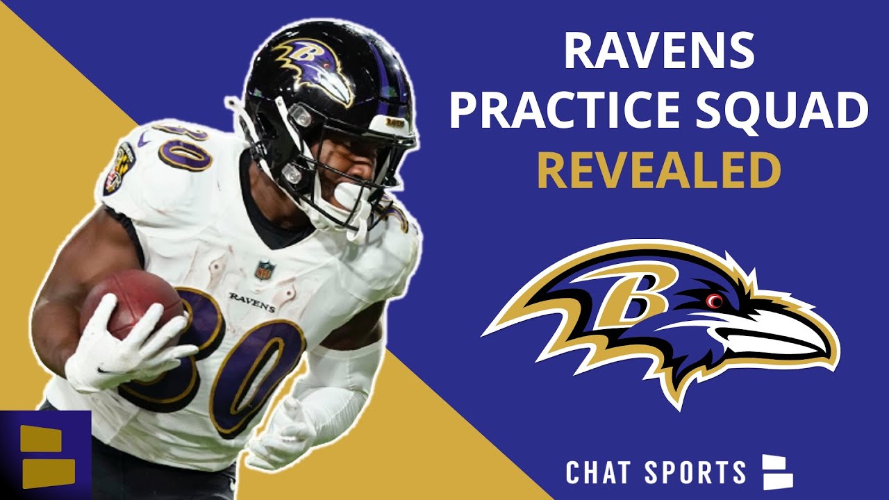 Baltimore Ravens 2022 Practice Squad Tyler Badie, Anthony Brown, Makai
