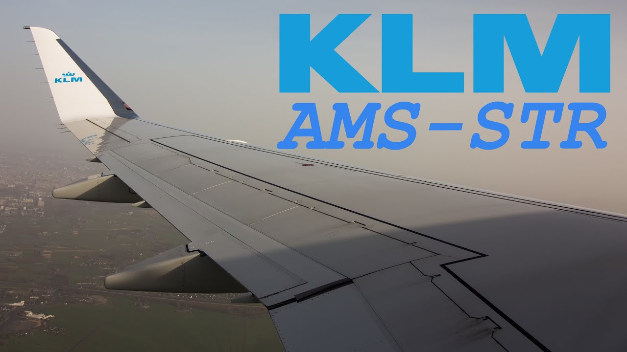 KLM Embraer 175 - Amsterdam to Stuttgart [FULL HD]