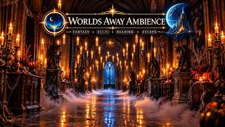 Haunted Gothic Castle Ambience 🕯️ Floating Candles, Footsteps & Eerie Sounds | No Music