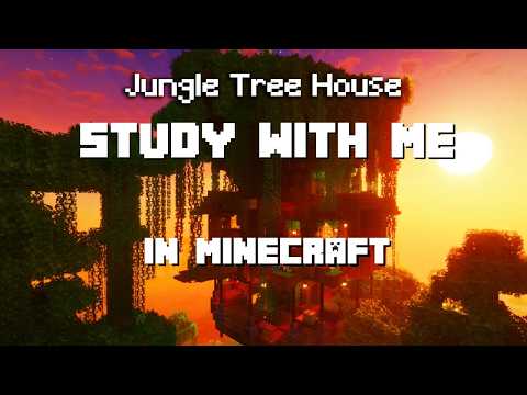 Study With me in Minecraft | Jungle Tree House
