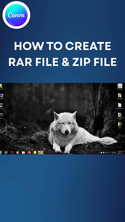 How to Create Zip & Rar File | How to Compress file | #rarfile #zipfile  #compressfile