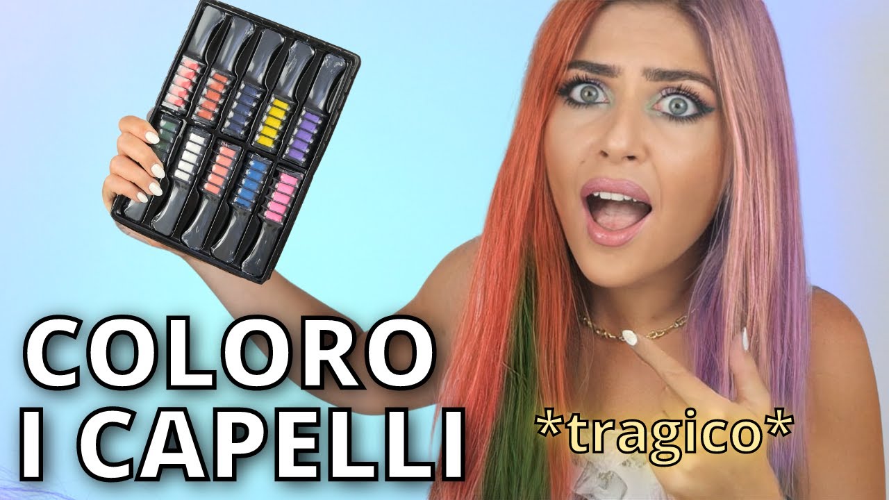 😱HO ROVINATO I CAPELLI!? PROVO I GESSETTI COLORATI hair chalk #hair #hairdye