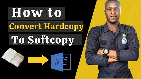 How to convert Hardcopy to Softcopy- very fast and reliable