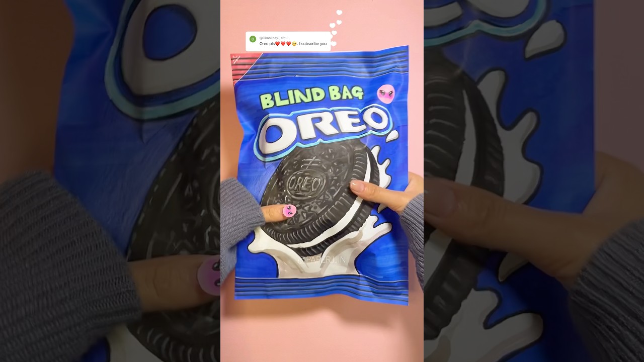 Oreo blind bag 오레오 블라인드백 #oreo #blindbag #papercraft #diy #종이놀이 #종이놀이