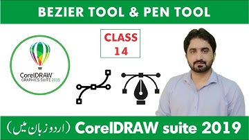 how to use Bezier Tool and pen tool in CorelDraw in Urdu/Hindi