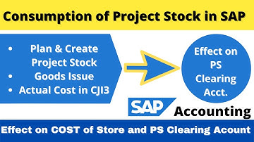 Consumption of Project Stock in SAP II WBS Actual Cost Line Items & Effect on PS Clearing Accounts I