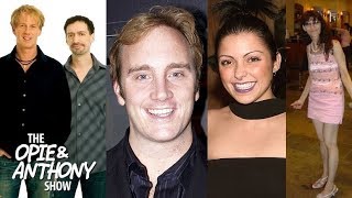 Opie & Anthony - Radio Hymen
Jay Mohr arrives in studio while Brittany Petros from Big Brother is there. Shes a virgin and they want Jay to be her first. She admits that she plays with herself alot, they compare her to Stalker Patti and take some calls. One of them being Patti herself. They let Brittany know that could be her future. Jay and Anthony do some impressions and movie references and they talk about some news stories. (6-14-01) Opie & Anthony - Radio Hymen