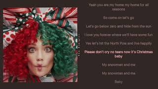 Sia | Snowman sped up | song lyrics