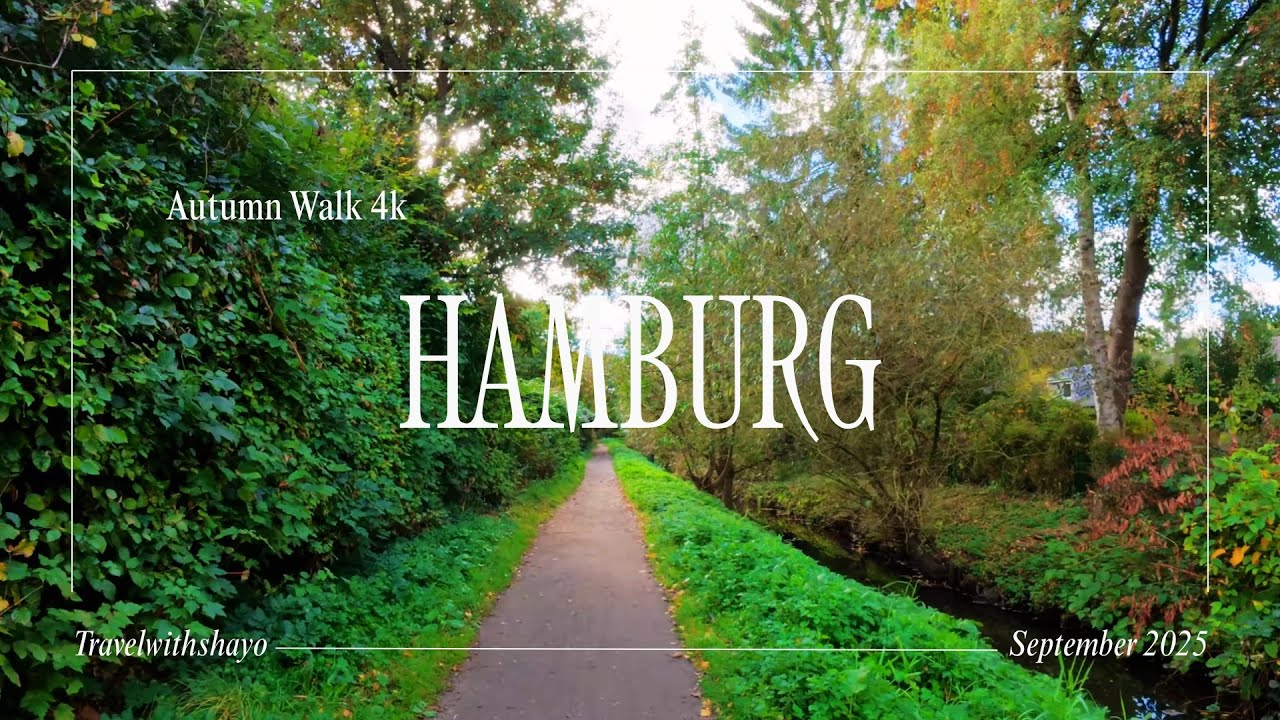 Hamburg-Farmsen | 4K Autumn Walking Video