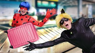 Леди Баг и Супер Кот помогают Барби в аэропорту - Видео игры приключения Леди Баг