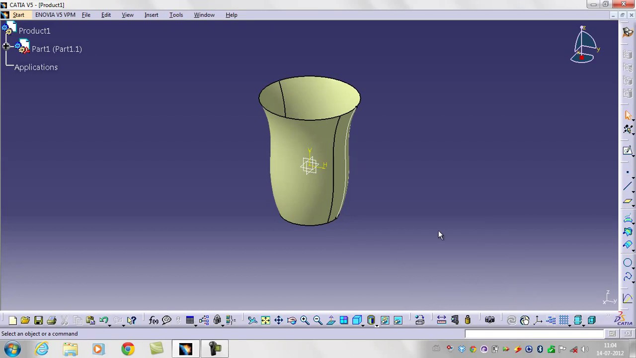 CATIA TUTORIAL || Part 8 || Bengali Tutorial || catia surfacing basics ...
