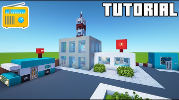 Minecraft Tutorial: Hoe maak je een radiostation "City Build Tutorial 2022"