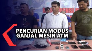 Pelaku Pencurian Modus Ganjal Mesin ATM Dibekuk Petugas
