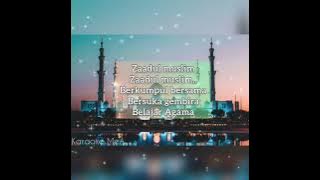 ZAADUL MUSLIM 2 - SABYAN GAMBUS || KARAOKE
