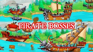 Catapult Defend Castle From Pirates: All Boss Rush (Level 10-100) || Special weapons and abilities screenshot 3