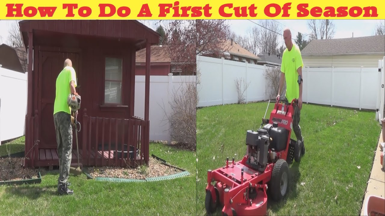 How To Do A First Cut Of The Season Lawn Care Service YouTube