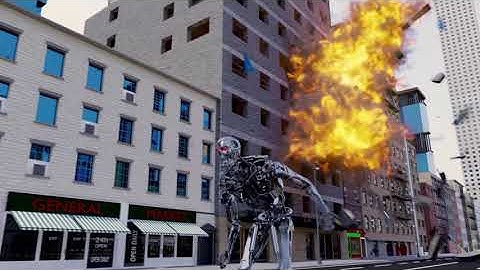 Building Explosion - Blender (Mantaflow)