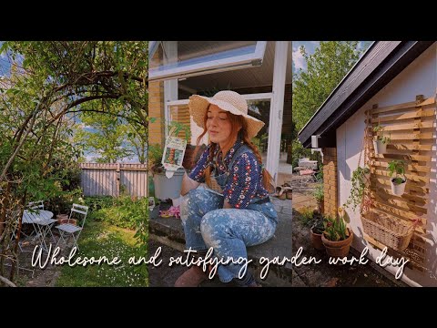 Wholesome and satisfying garden day with DIY projects