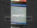 🖥 ASP.NET JQUERY AJAX MVC C# #ajax #jquery #aspdotnetcore #dotnet#dotnetdeveloper #javascript#shorts