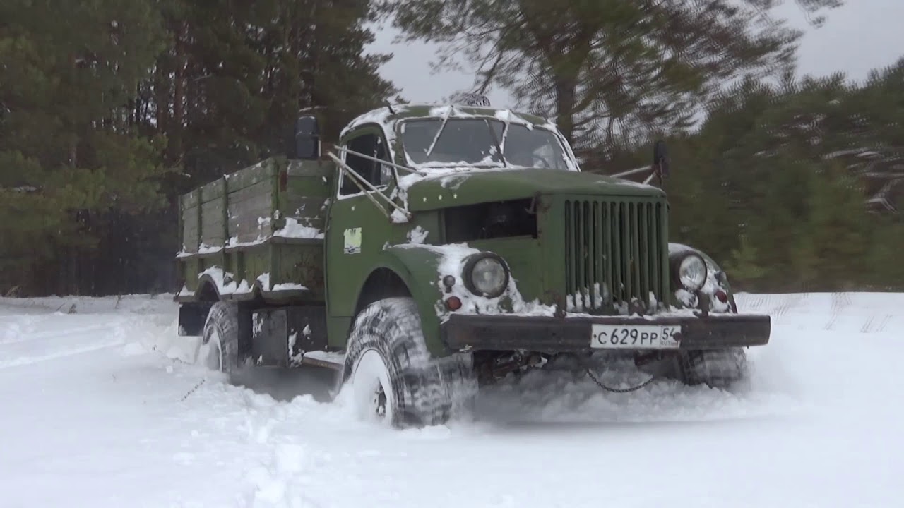 Поездка за дровами на ГАЗ-63 .
