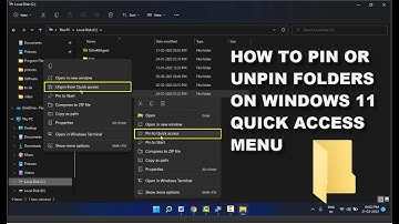 How to Add or Remove Folders in Quick Access Menu on Windows 11
