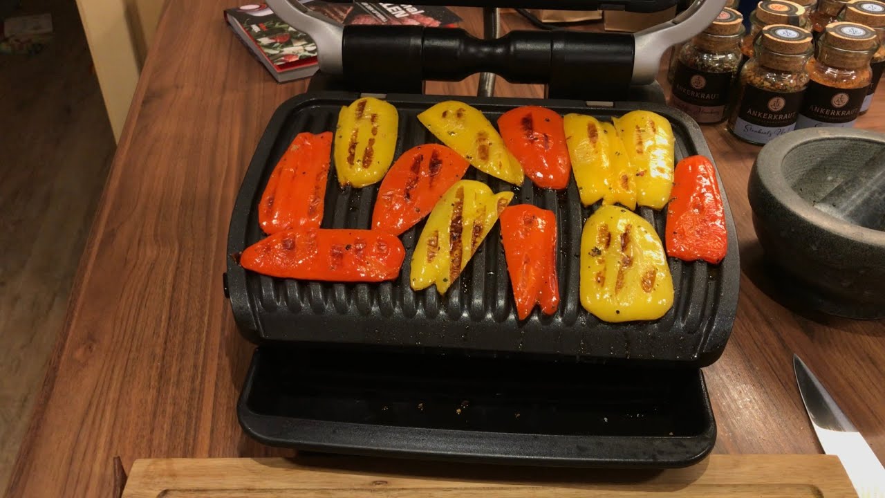 Gegrillte Paprika im OptiGrill YouTube