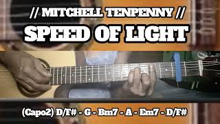 SPEED OF LIGHT // MITCHELL TENPENNY // SIMPLE EASY INTRO TUTORIAL GUITAR CHORDS