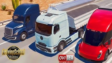 Driving School Simulator: EVO - 3 New TRUCKS (1 European & 2 American), Parking Sensors & New Jobs