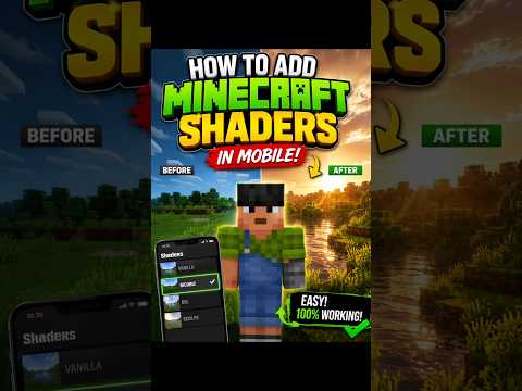 These new Minecraft Shaders for Mobile are crazy 🤩🤯 #minecraft #minecraftshorts #minecrafttexture