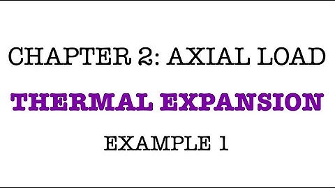 Chapter 2: Axial Load | Thermal Expansion | Example 1