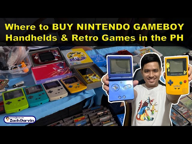 Where to BUY Gameboy GBA Nintendo Retro Consoles & Games in the PH - YouTube