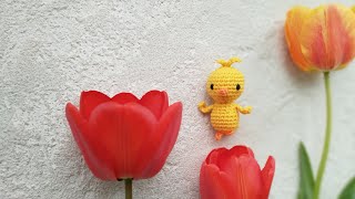картинка: мастер-класс: ЦЫПЛЕНОК маленький крючком