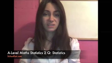 Statistics Exam Question | A Level Maths (Statistics 2 Module)