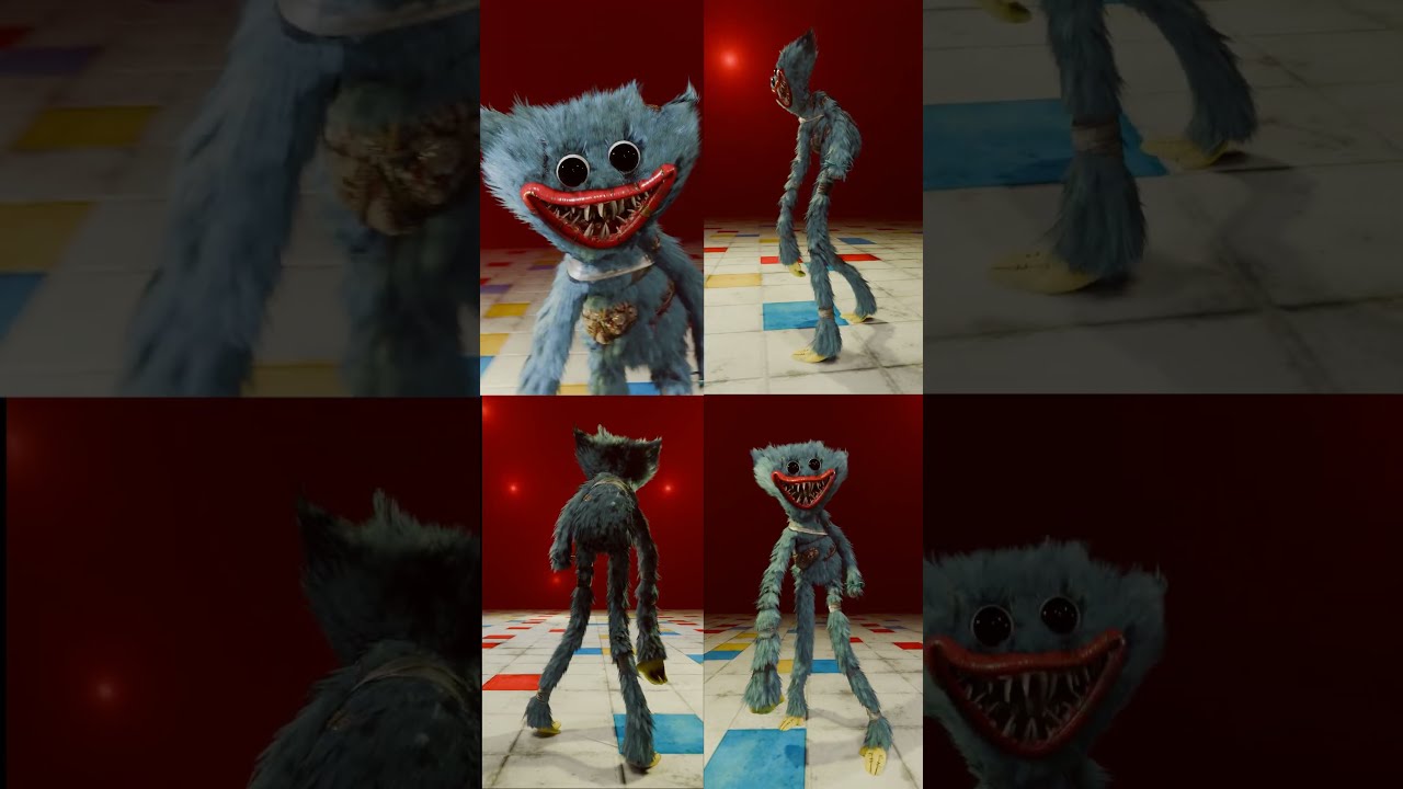 Huggy Wuggy From All Sides Cinematic Poppy Playtime Chapter 4 